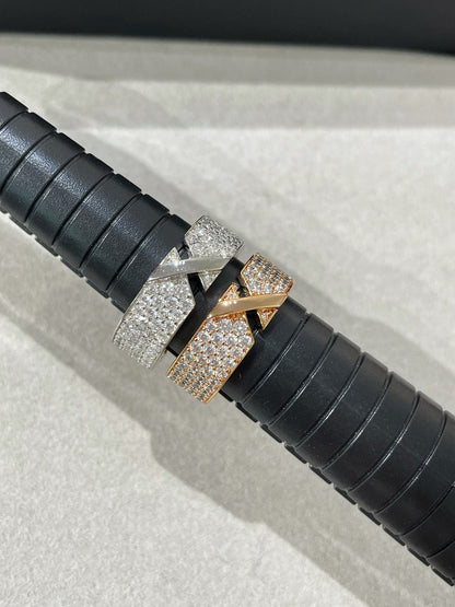 [Clover]LIENS EVIDENCE  DIAMOND PAVED RING