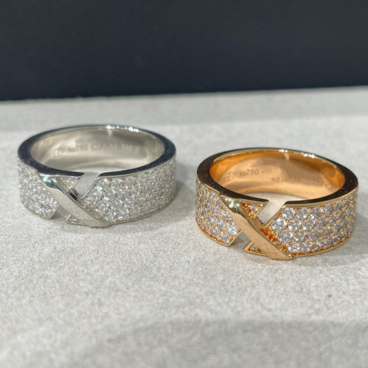 [Clover]LIENS EVIDENCE  DIAMOND PAVED RING
