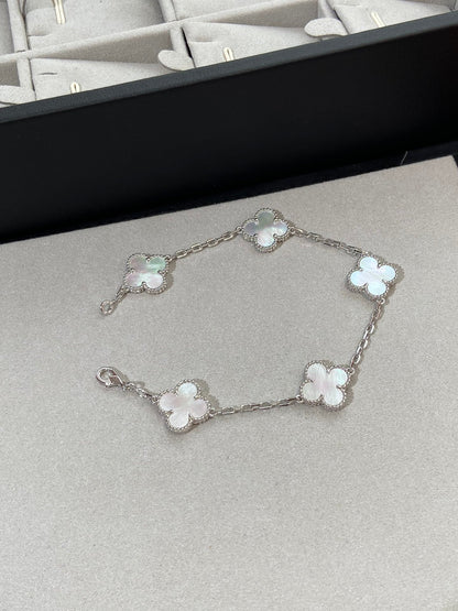 [Clover]CLOVER SILVER MOP 5 MOTIF BRACELET