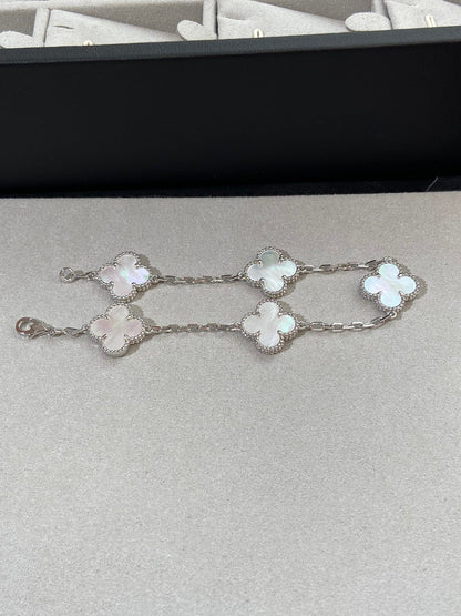 [Clover]CLOVER SILVER MOP 5 MOTIF BRACELET