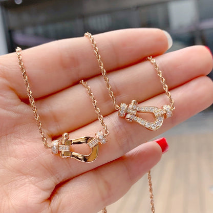 [Clover]FORCE 10 PINK GOLD DIAMOND NECKLACE
