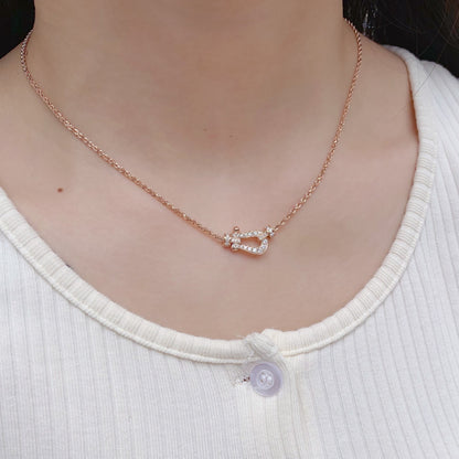 [Clover]FORCE 10 PINK GOLD DIAMOND NECKLACE