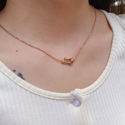 [Clover]FORCE 10 PINK GOLD DIAMOND NECKLACE