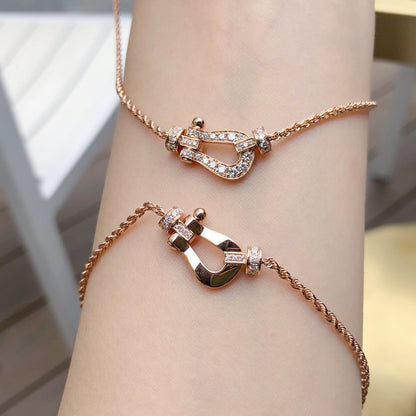 [Clover]FORCE 10 PINK GOLD DIAMOND NECKLACE