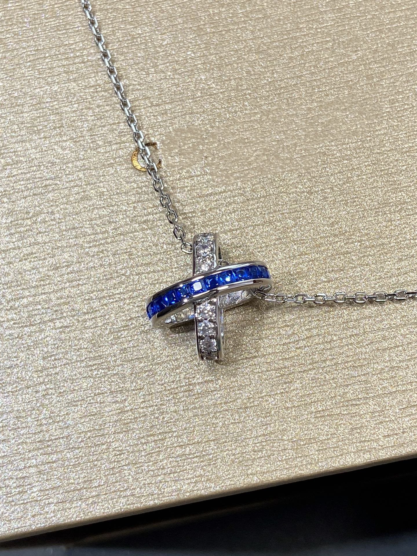[Clover]LIENS DIAMOND SILVER NECKLACE
