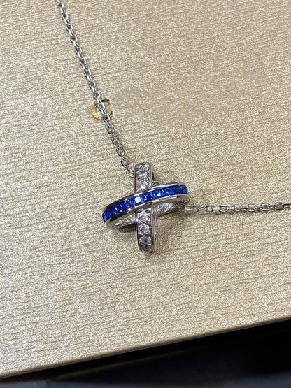[Clover]LIENS DIAMOND SILVER NECKLACE