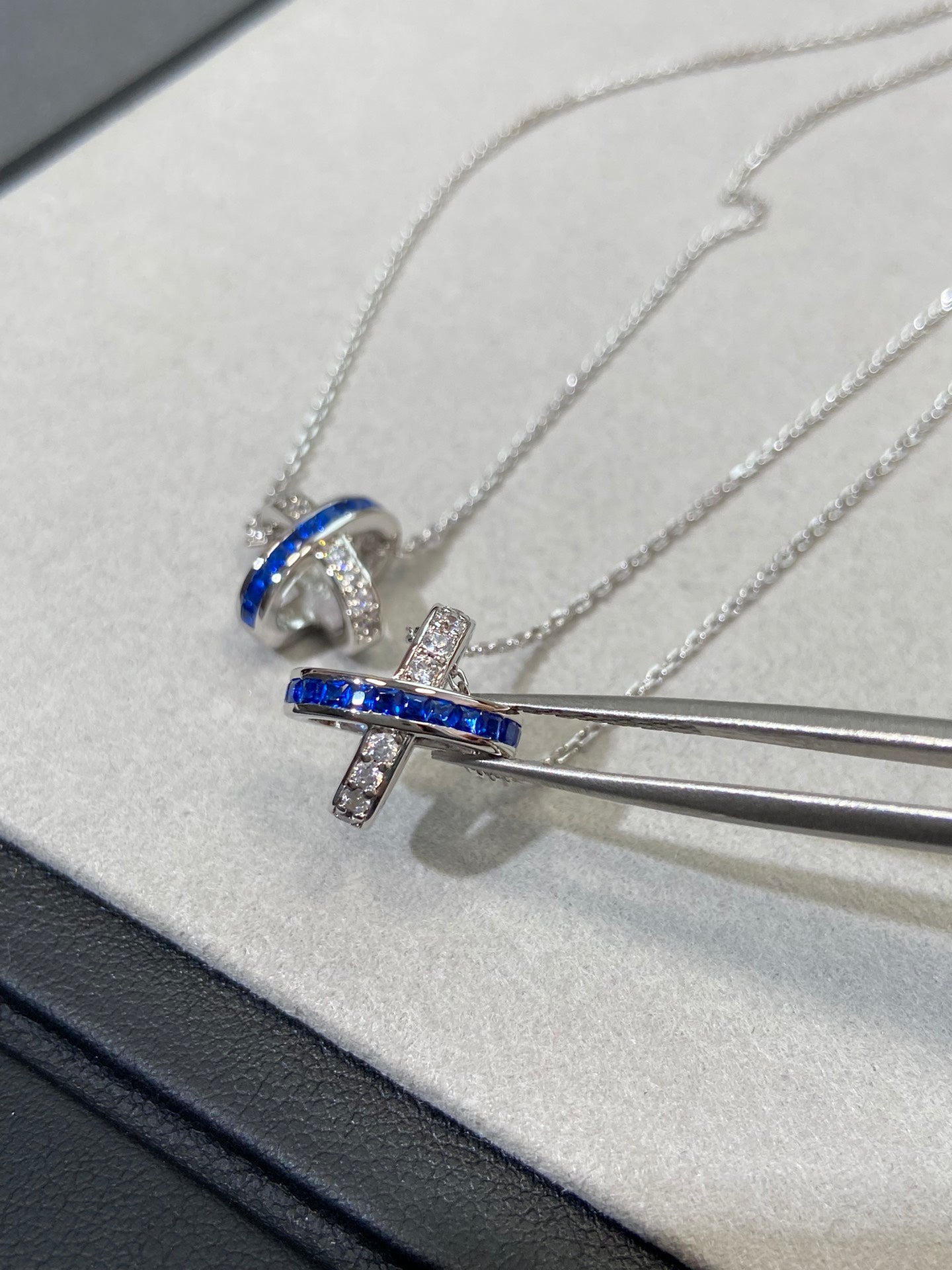 [Clover]LIENS DIAMOND SILVER NECKLACE