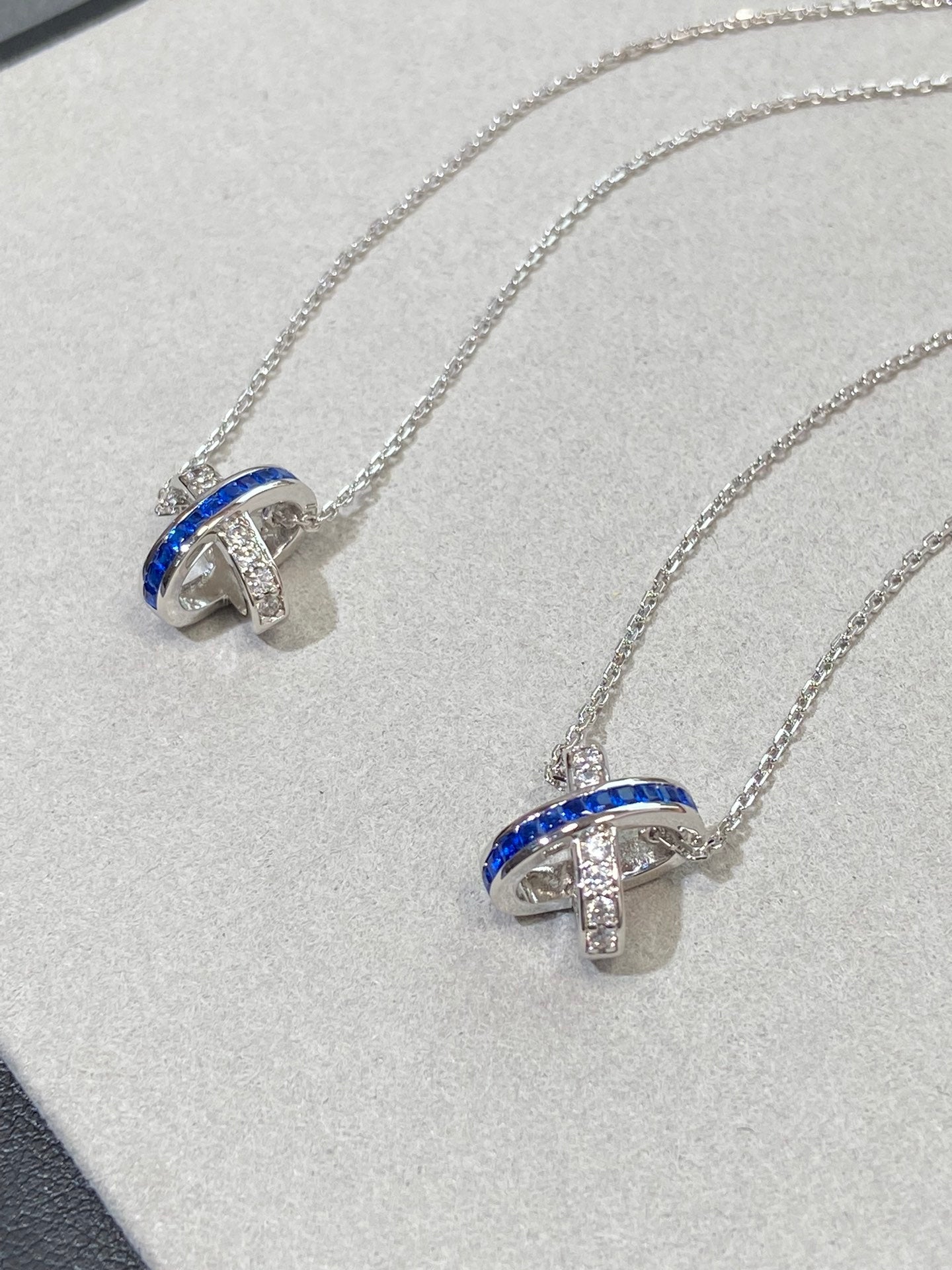 [Clover]LIENS DIAMOND SILVER NECKLACE