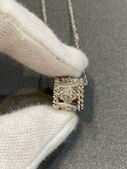 [Clover]PERLEE PEDANT SIVLER DIAMOND NECKLACE