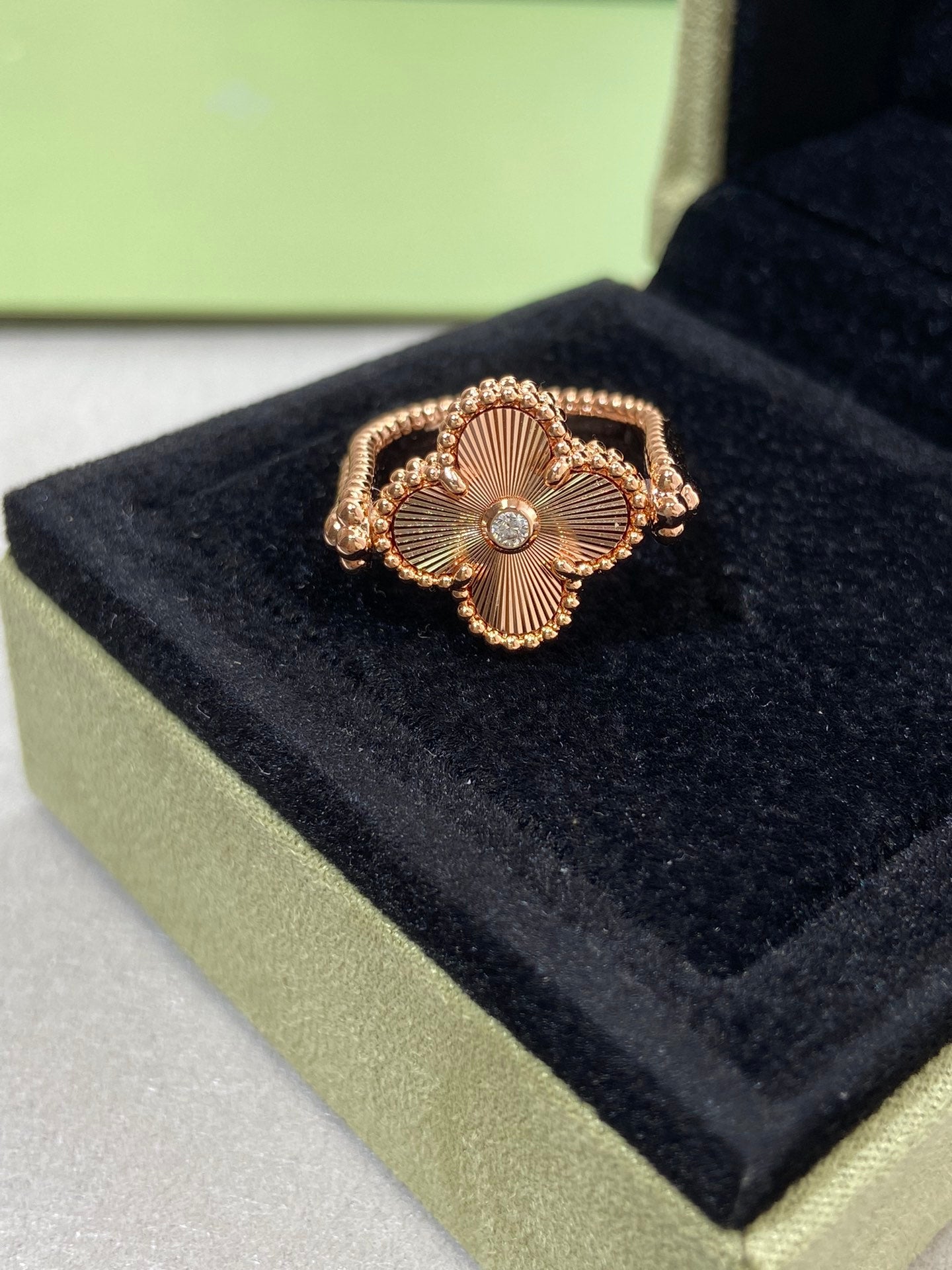[Clover]CLOVER RIVERSIBLE ROSE GOLD RING