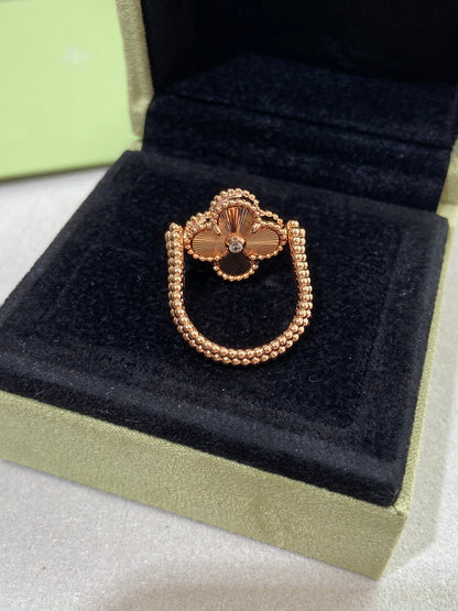 [Clover]CLOVER RIVERSIBLE ROSE GOLD RING