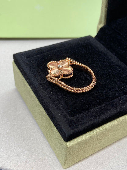 [Clover]CLOVER RIVERSIBLE ROSE GOLD RING