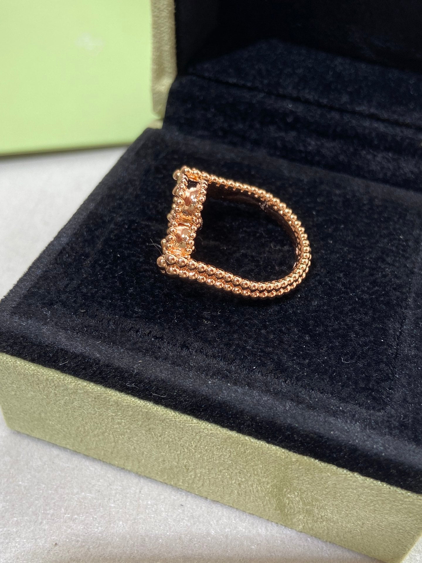 [Clover]CLOVER RIVERSIBLE ROSE GOLD RING