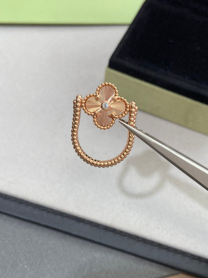 [Clover]CLOVER RIVERSIBLE ROSE GOLD RING