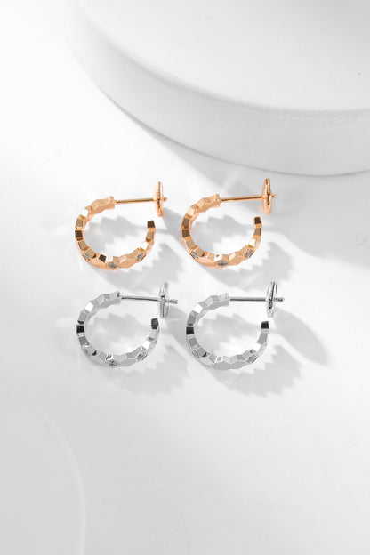 [Clover]BEE LOVE DIAMOND HOOP EARRINGS