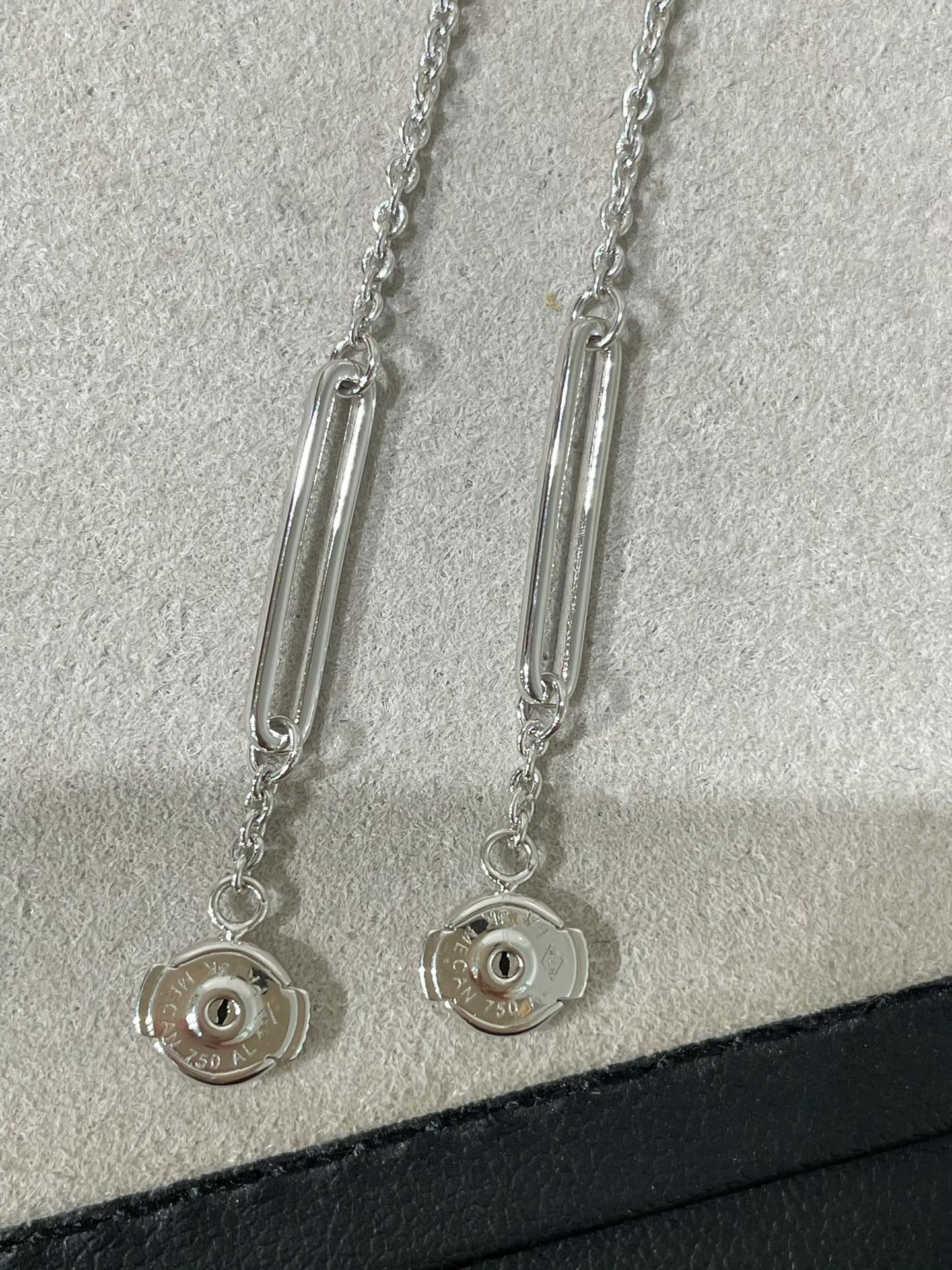 [Clover]CHAINE CHAOS DIAMOND DROP EARRINGS