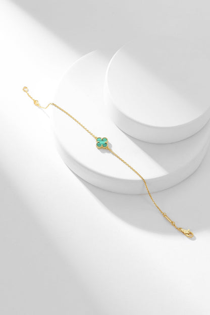 [Clover]CLOVER BRACELET MALACHITE 1 MOTIF