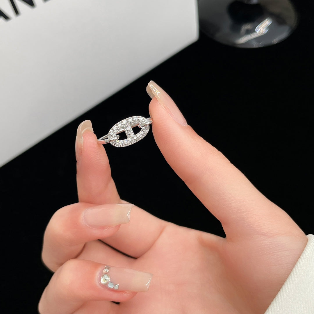 [Clover]RONDE SMALL SILVER DIAMOND RING