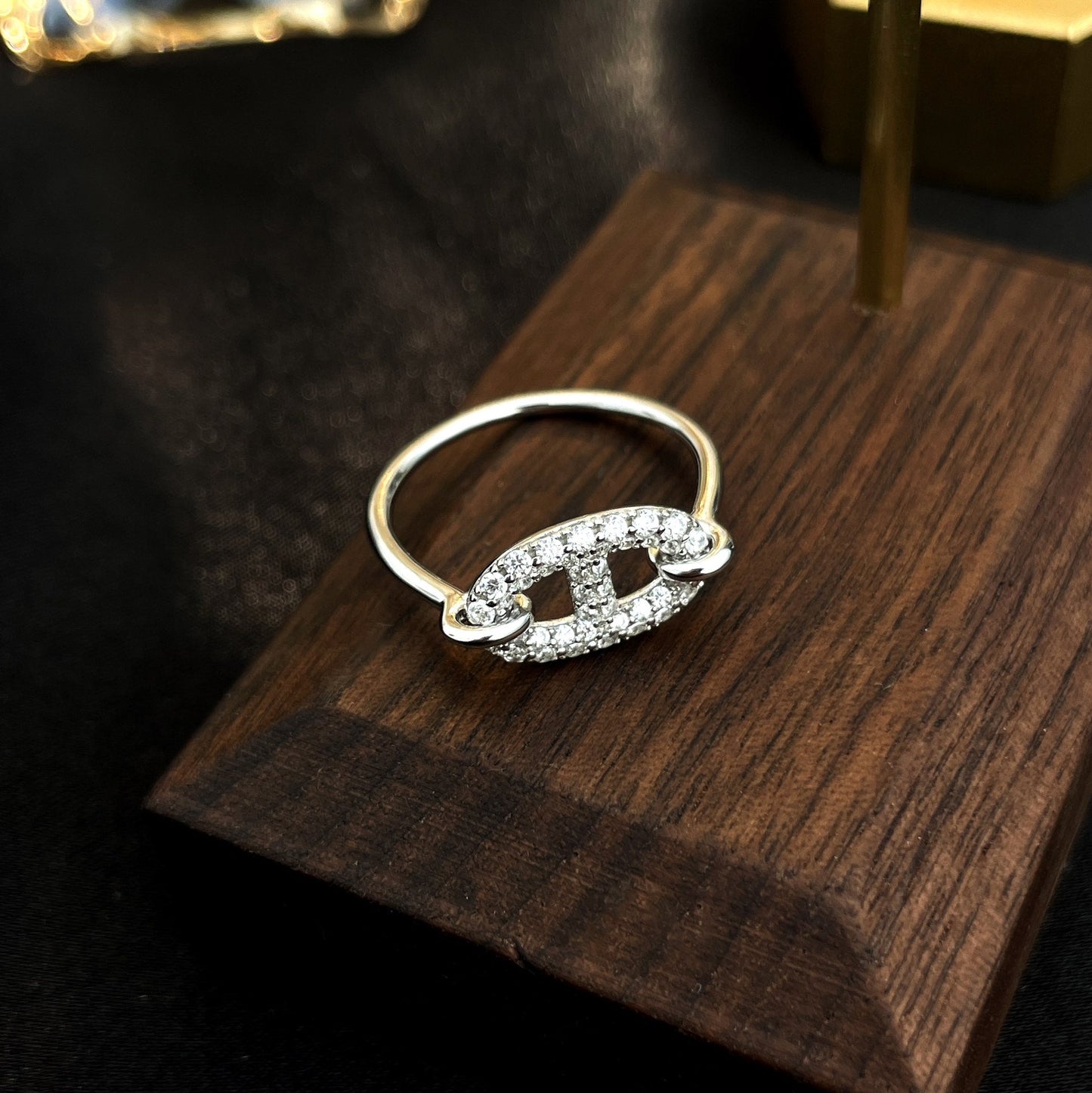 [Clover]RONDE SMALL SILVER DIAMOND RING