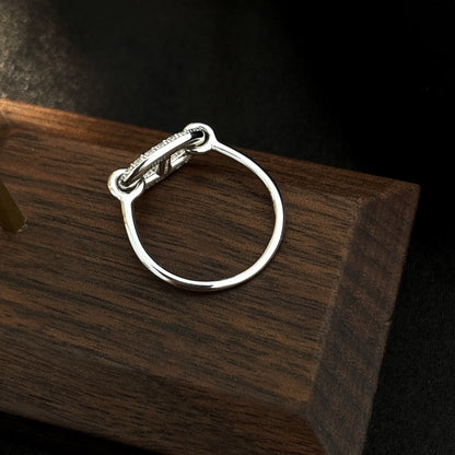 [Clover]RONDE SMALL SILVER DIAMOND RING