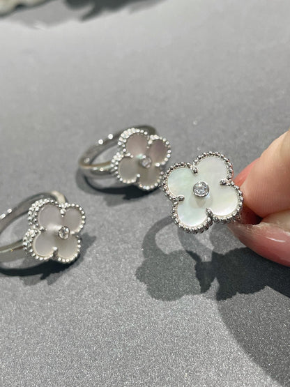 [Clover]CLOVER SILVER MOP DIAMOND RING