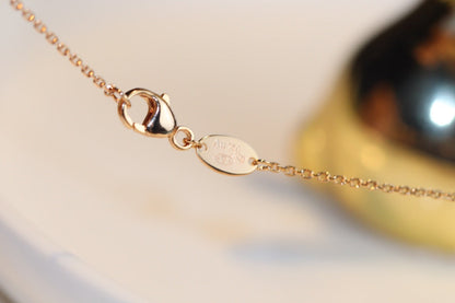 [Clover]JEUX MALACHITE 1 DIAMOND PINK GOLD NECKLACE