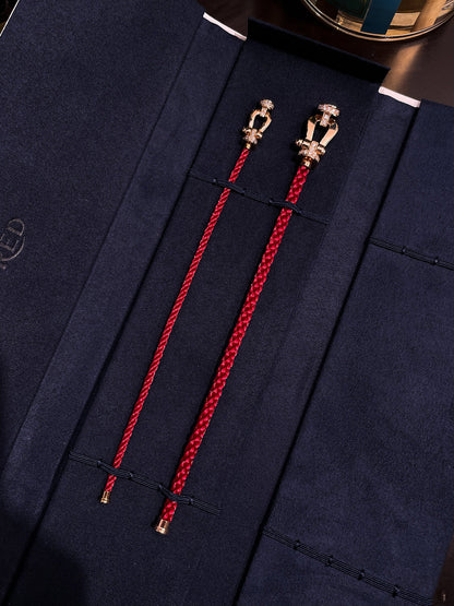 [Clover]FORCE 10 HALF DIAMOND PINK GOLD RED CORDERI LARGE AND MEDIUM MODEL