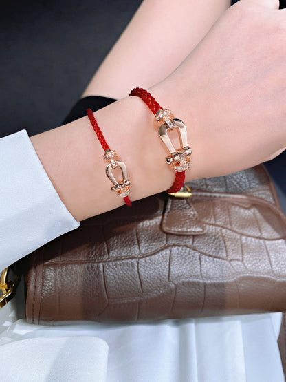 [Clover]FORCE 10 HALF DIAMOND PINK GOLD RED CORDERI LARGE AND MEDIUM MODEL