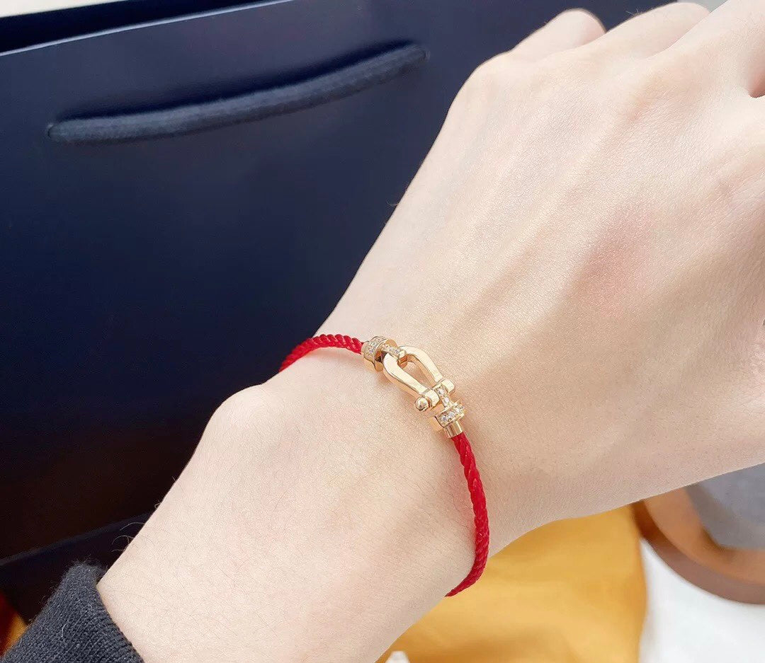 [Clover]FORCE 10 HALF DIAMOND PINK GOLD RED CORDERI LARGE AND MEDIUM MODEL