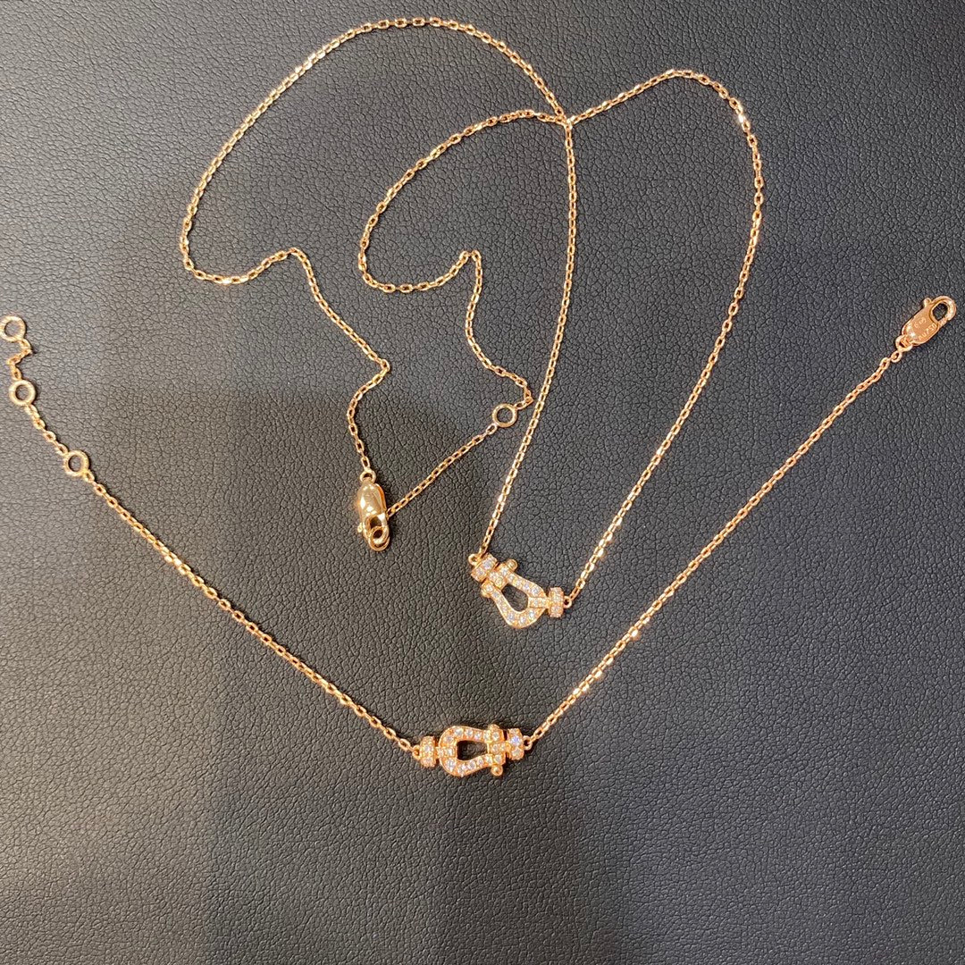 [Clover]FORCE 10 DIAMOND PINK GOLD NECKLACE MINI MODEL
