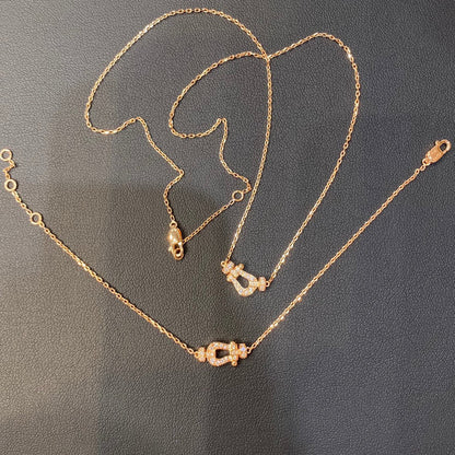 [Clover]FORCE 10 DIAMOND PINK GOLD NECKLACE MINI MODEL