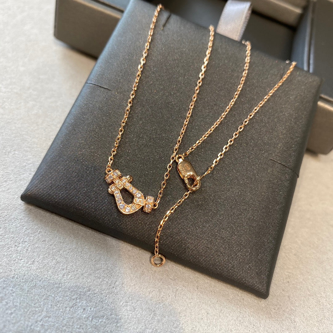 [Clover]FORCE 10 DIAMOND PINK GOLD NECKLACE MINI MODEL