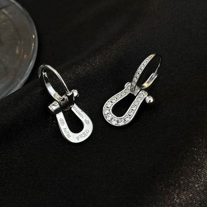 [Clover]FORCE 10 FULL DIAMOND DROP EARRINGS MEDIUM MODEL
