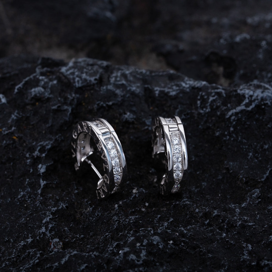 [Clover]ZERO 1 MINI SILVER DIAMOND EARRINGS
