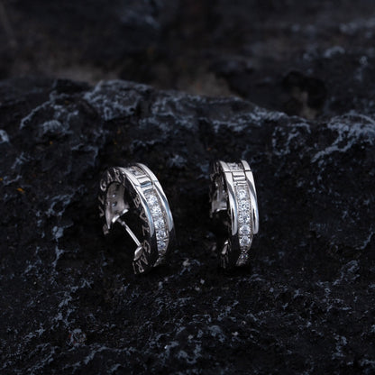 [Clover]ZERO 1 MINI SILVER DIAMOND EARRINGS