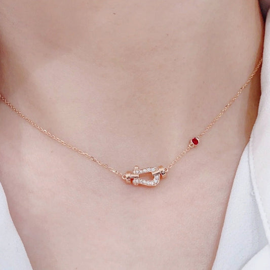 [Clover]FORCE 10 DIAMOND PINK GOLD NECKLACE