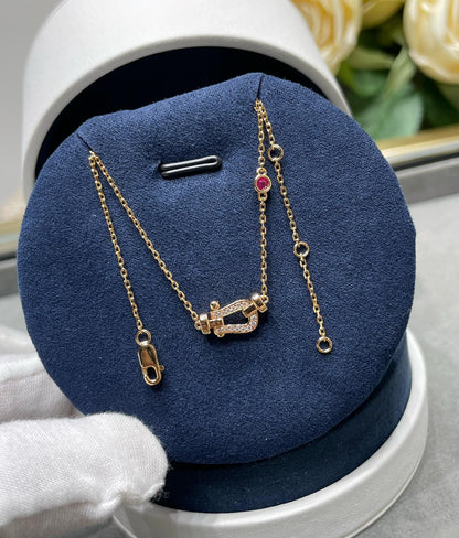 [Clover]FORCE 10 DIAMOND PINK GOLD NECKLACE