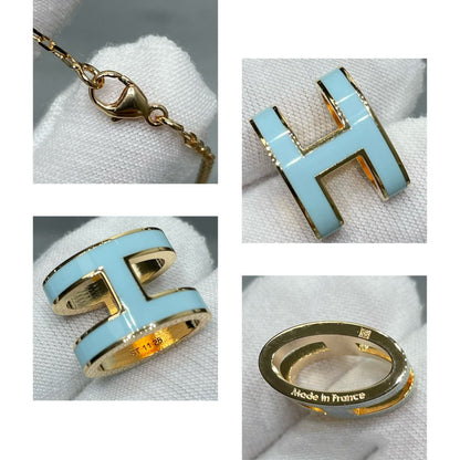 [Clover]POP H SKY BLUE NECKLACE