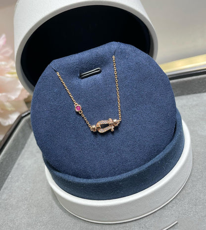 [Clover]FORCE 10 DIAMOND CHAIN LINK PINK GOLD BRACELET