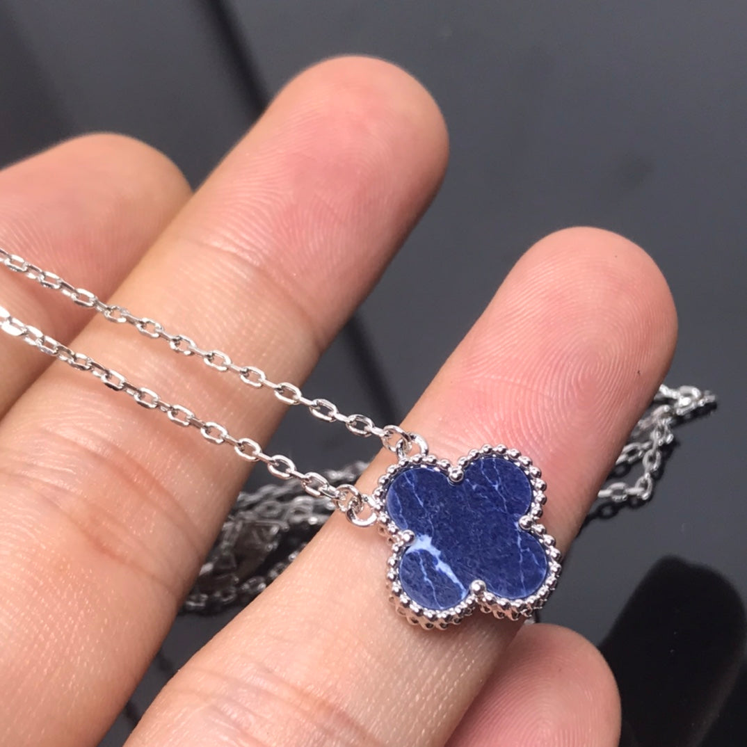 [Clover]CLOVER PIETERSITE SILVER LONG NECKLACE