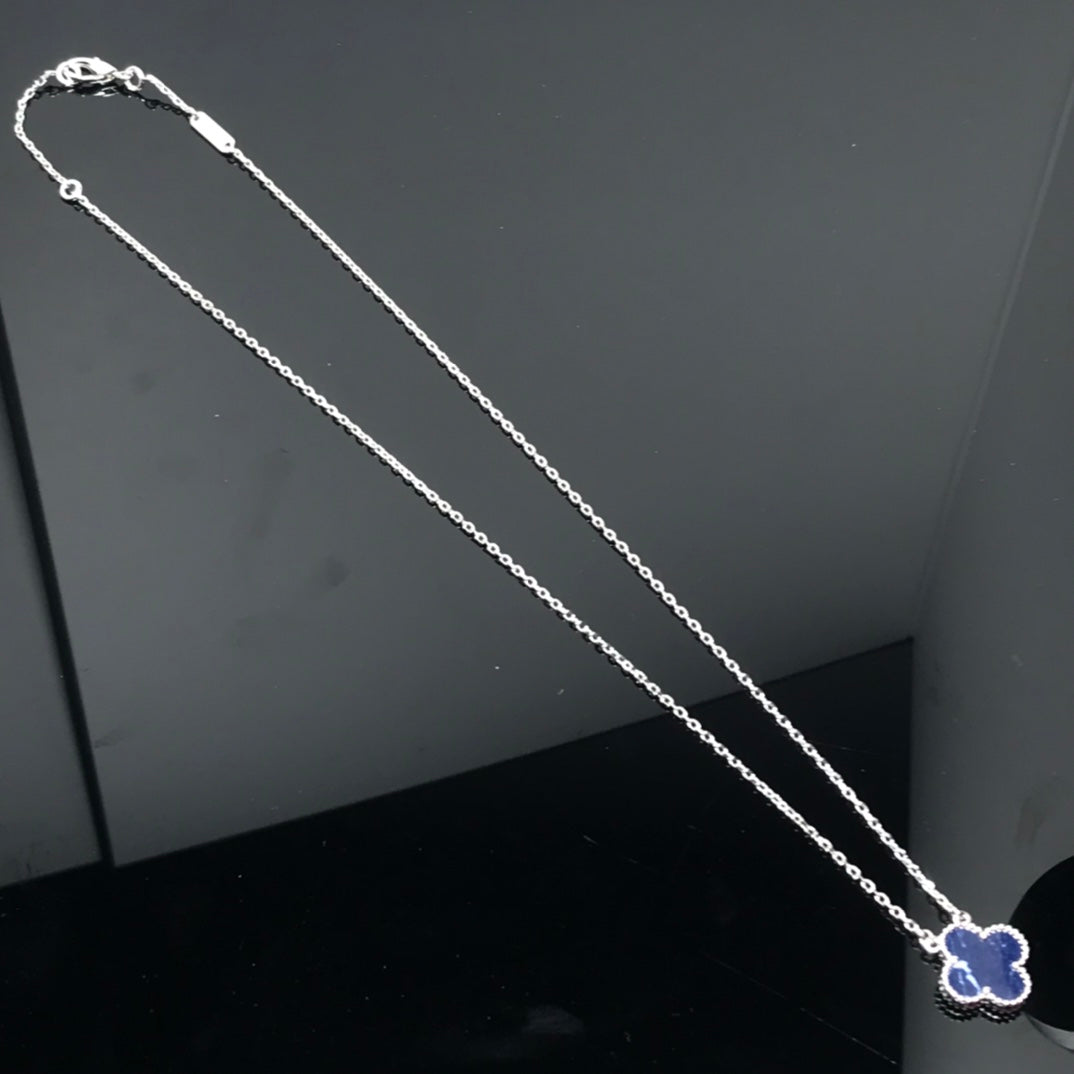 [Clover]CLOVER PIETERSITE SILVER LONG NECKLACE
