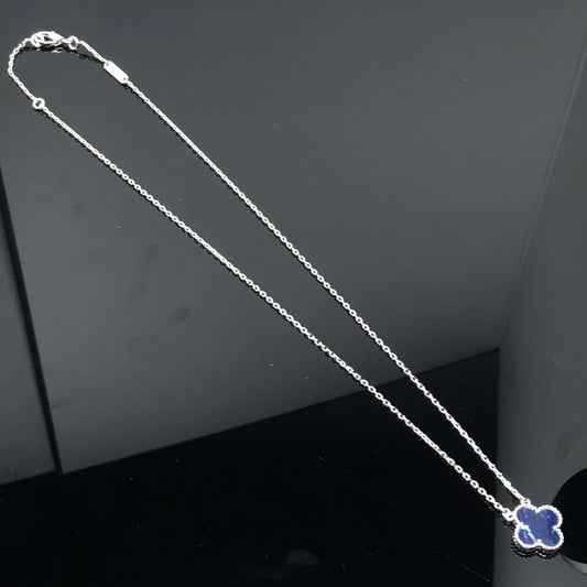 [Clover]CLOVER PIETERSITE SILVER LONG NECKLACE