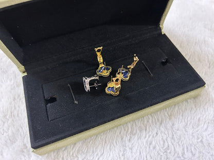 [Clover]CLOVER PIETERSITE MEDIUM STUD EARRINGS