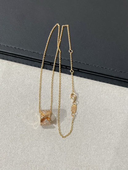 [Clover]LIENS EVIDENCE DIAMOND PAVED NECKLACE