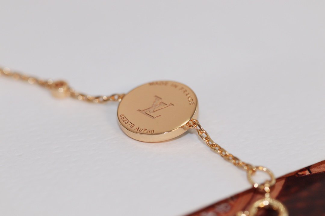 [Clover]STAR AND SUN 4 MOTIF PINK GOLD MALACHITE BRACELET