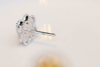 [Clover]CLOVER MINI TURQUOISE SILVER STUD EARRINGS