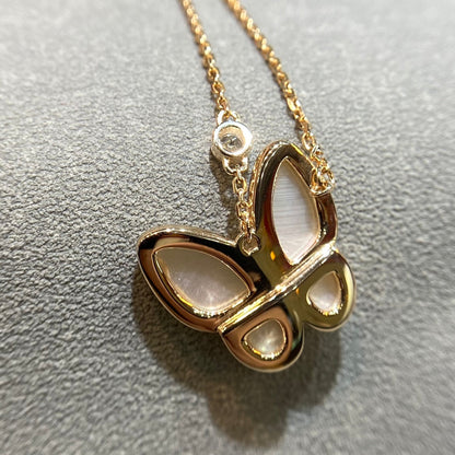 [Clover]BUTTERFLY MOP DIAMOND NECKLACE