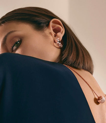 [Clover]BEE LOVE DIAMOND HOOP EARRINGS