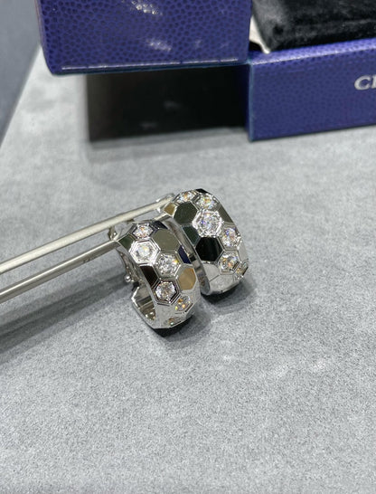 [Clover]BEE LOVE DIAMOND HOOP EARRINGS