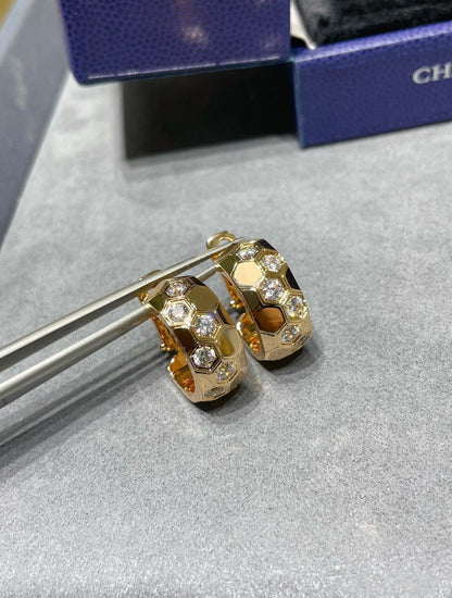 [Clover]BEE LOVE DIAMOND HOOP EARRINGS